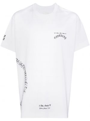 Camiseta con estampado Givenchy blanco