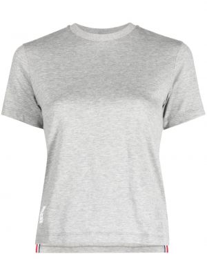 Asymetrické bavlnené tričko Thom Browne sivá