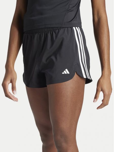 Prugaste sportske kratke hlače Adidas crna