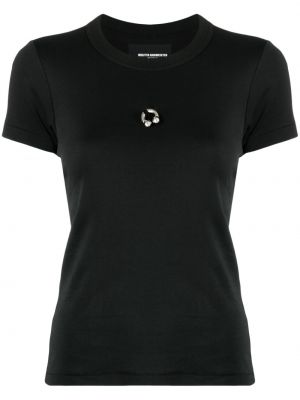 Bavlnené tričko s potlačou Melitta Baumeister čierna