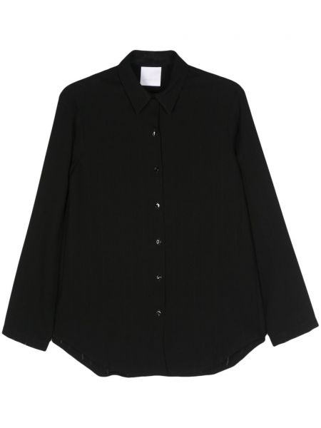 Krepo ilgi marškiniai Paris Georgia juoda