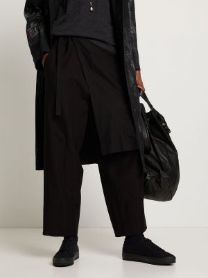 Sneakersy bawełniane Yohji Yamamoto czarne