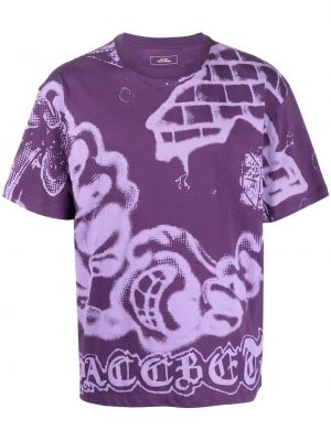 T-shirt con stampa Paccbet viola