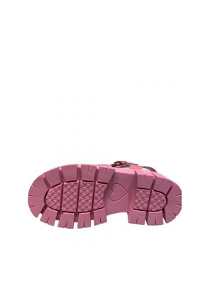 Calzado de cuero Moschino rosa
