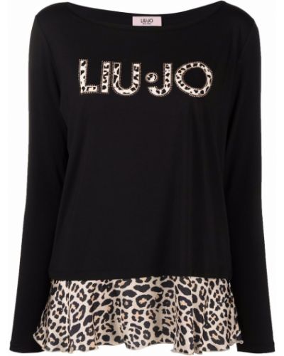Jersey leopardo de tela jersey Liu Jo negro