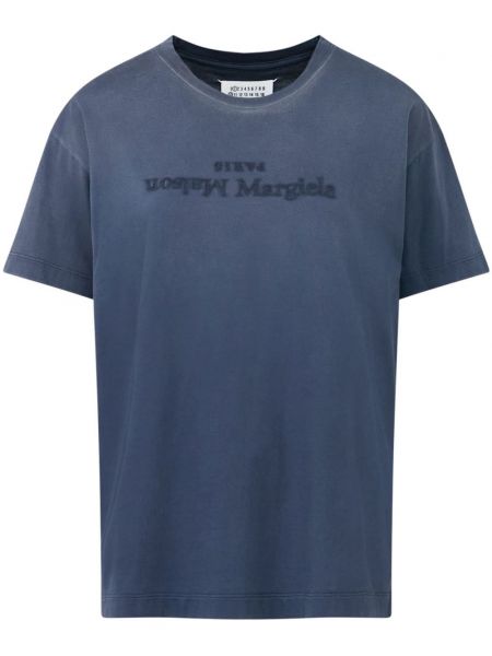 Bavlněné tričko Maison Margiela modré