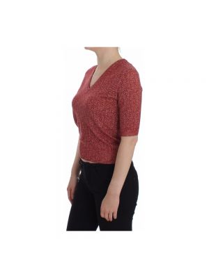 Jersey de lana de tela jersey de tweed Dolce & Gabbana rojo