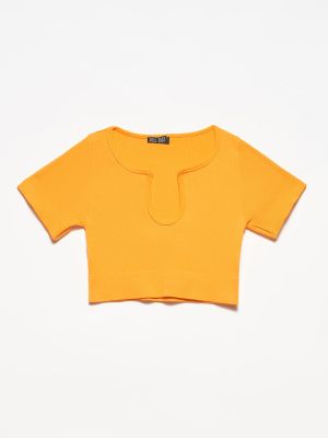 Оранжевая блузка Dilvin