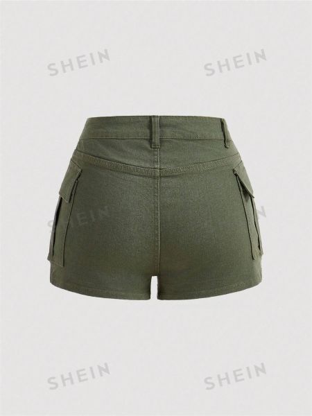 Джинсовые шорты Shein зеленые
