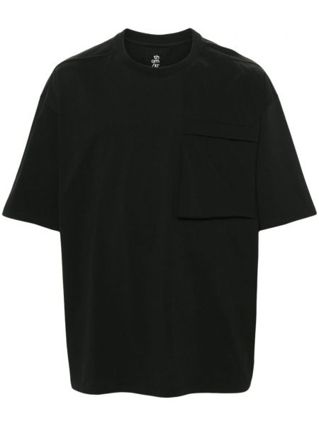 Hemd mit rundem ausschnitt Thom Krom schwarz