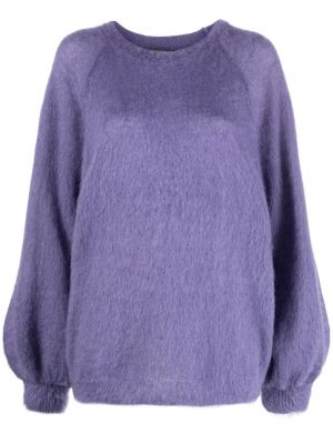 Пуловер с дълъг ръкав Alberta Ferretti виолетово