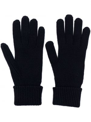 Vlněné rukavice Woolrich modré