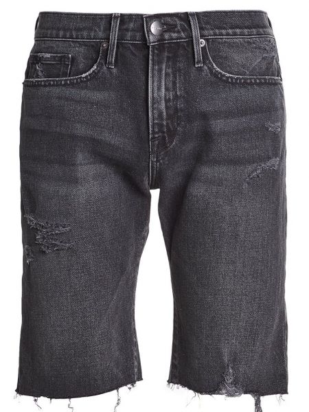 Czarne szorty jeansowe Frame