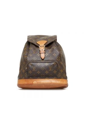Plecak pleciony Louis Vuitton Vintage brązowy