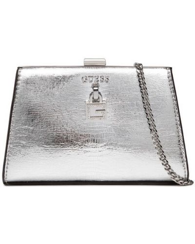 Estélyi táska Guess ezüstszínű