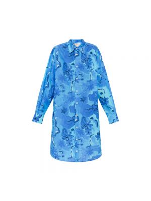 Sukienka koszulowa Marni niebieska