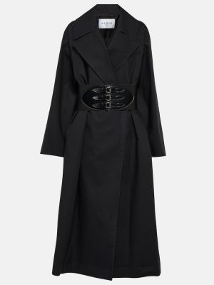 Bavlnený kabát Alaã¯a čierna