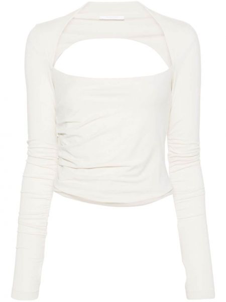 Пуловер бяло Helmut Lang