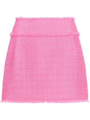 Fustă mini din tweed Dolce & Gabbana roz