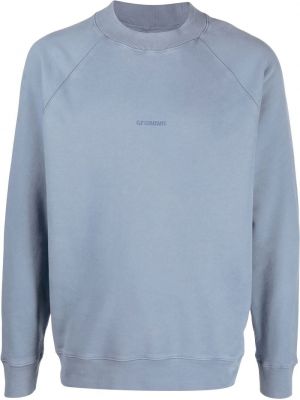 Sweatshirt mit rundhalsausschnitt mit stickerei C.p. Company blau