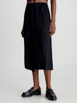 Jupe mi-longue Calvin Klein noir