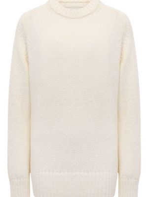 Хлопковый пуловер Loulou Studio белый