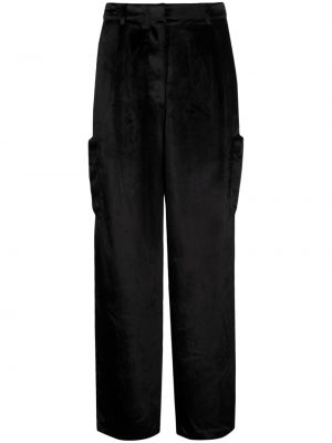 Pantalon cargo avec poches Loulou Studio noir