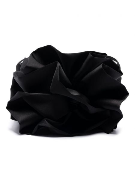 Φλοράλ γραβάτα Atu Body Couture μαύρο