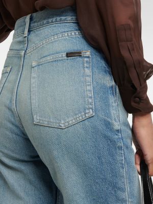 High waist bootcut jeans ausgestellt Saint Laurent blau