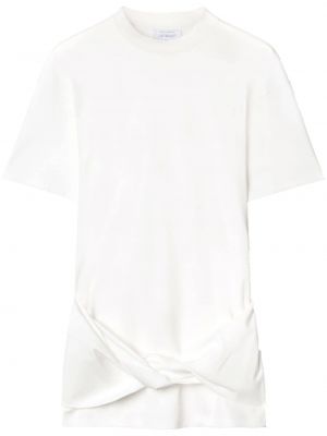 Mini robe avec manches courtes Off-white blanc