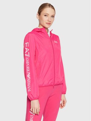 Prehodna jakna Ea7 Emporio Armani roza