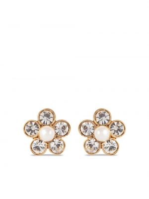 Fülbevaló gyöngyökkel Nina Ricci aranyszínű