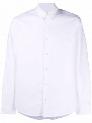 Pérová bavlnená košeľa A.p.c. biela