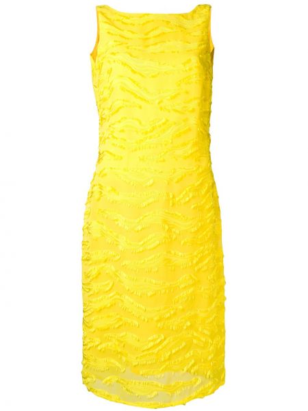 Vestido ajustado Versace Pre-owned amarillo
