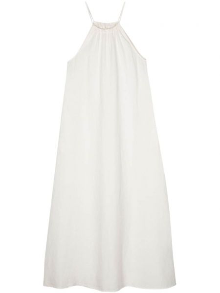 Lněné dlouhé šaty 120% Lino bílé
