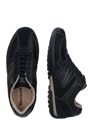 Ниски обувки с връзки Dockers By Gerli черно