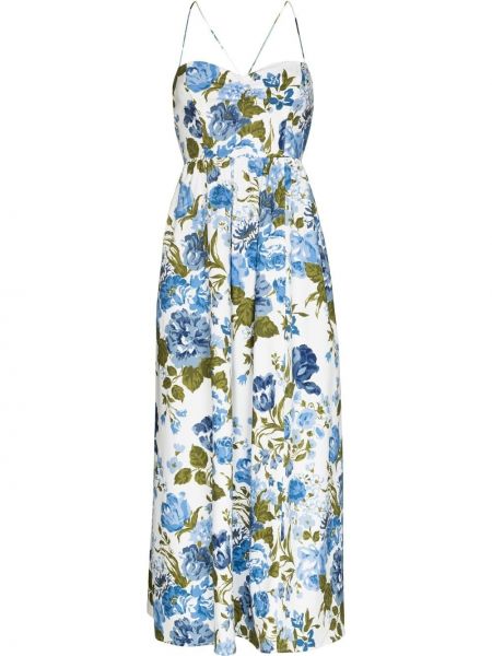 Trykt floral dress Reformation hvit