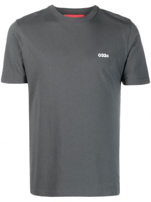 Тениска с принт 032c сиво