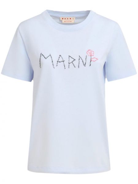 Βαμβακερή μπλούζα Marni