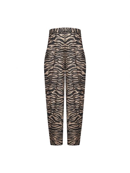 Pantalones con estampado bootcut zebra The Attico negro