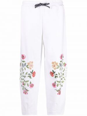 Pantalones de flores con estampado Vivetta blanco