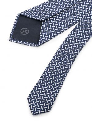 Cravate à motif géométrique Giorgio Armani