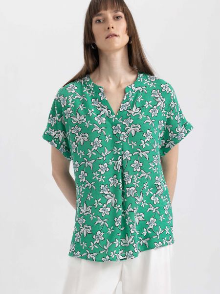 Блузка Defacto зеленая