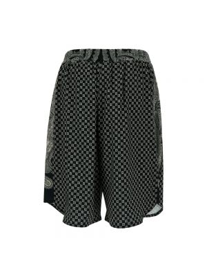 Pantalones cortos con estampado de cachemira Balmain gris