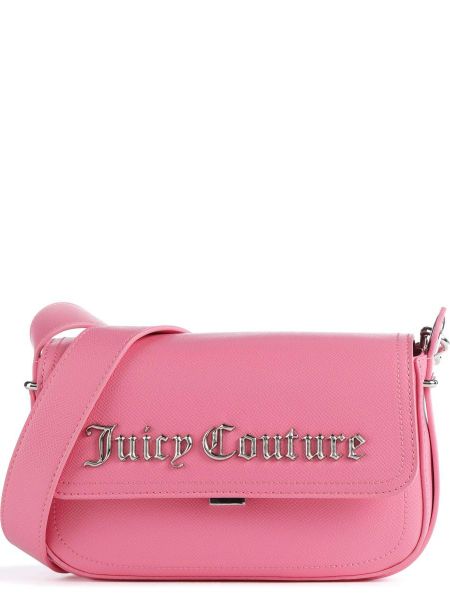 Кожаная сумка через плечо из искусственной кожи Juicy Couture розовая