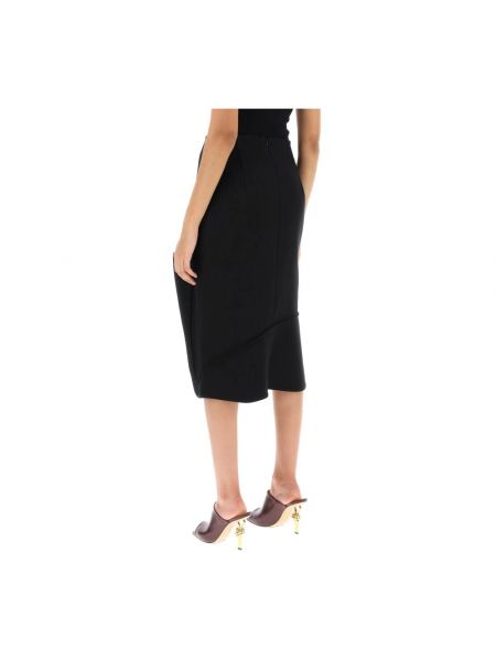 Mini falda plisada Bottega Veneta negro