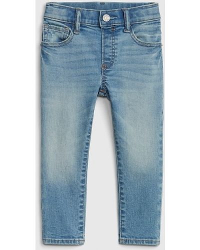На резинке джинсы Gap, синие