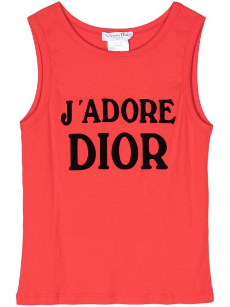 Raštuotas marškinėliai be rankovių Christian Dior Pre-owned