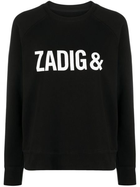 Rund hals trykt sweatshirt Zadig&voltaire svart