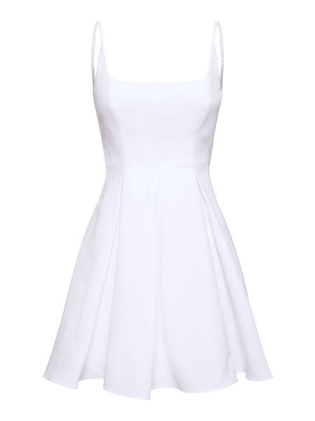 Pamučna mini haljina Staud bijela